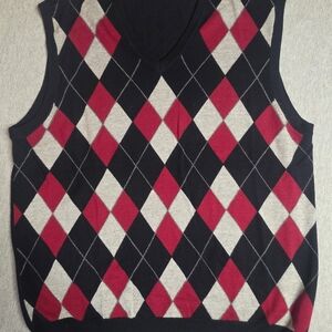 Italian Merino Wool Mens Cardigan Sweater Vest Pullover